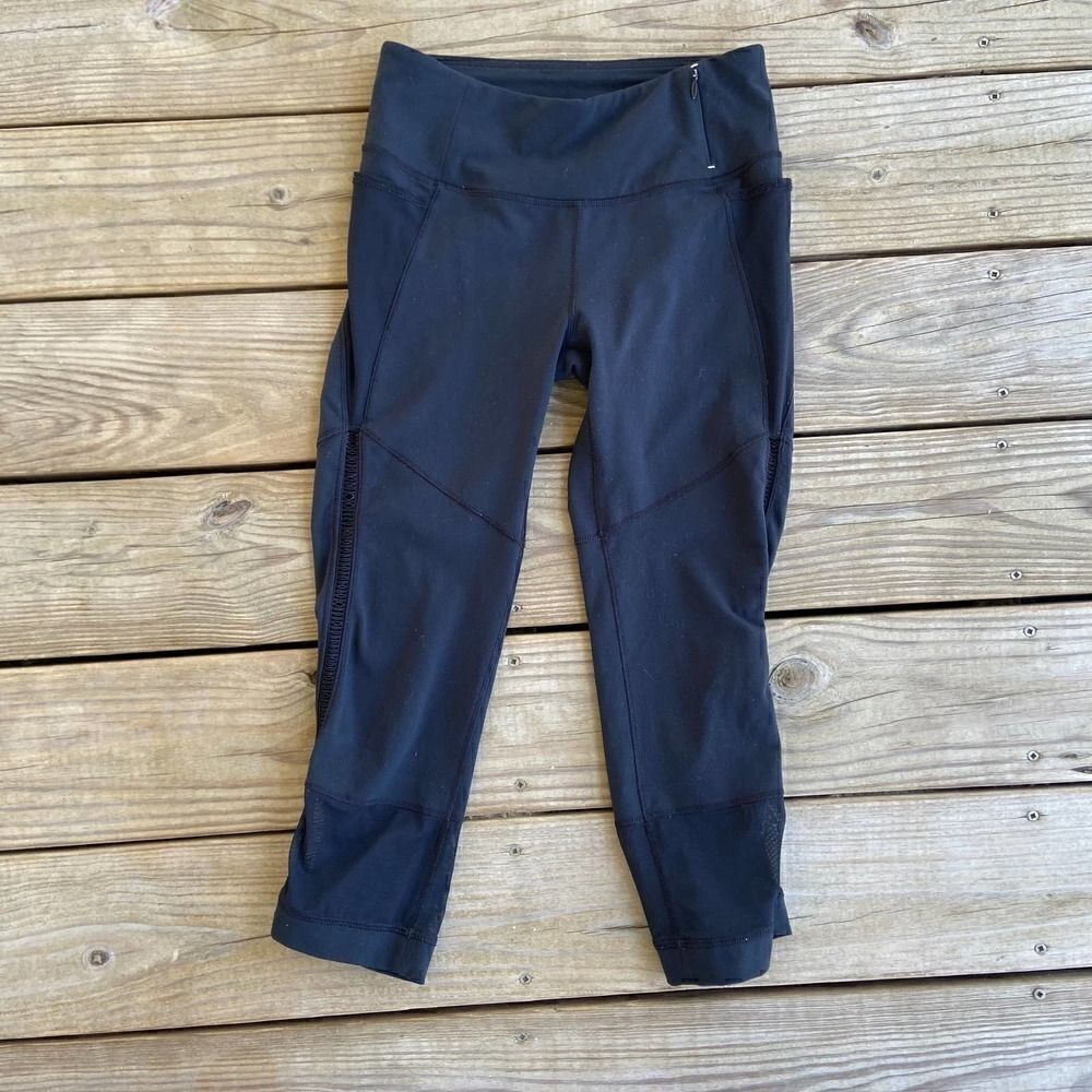 Calia  Black Cropped Workout Leggings Small